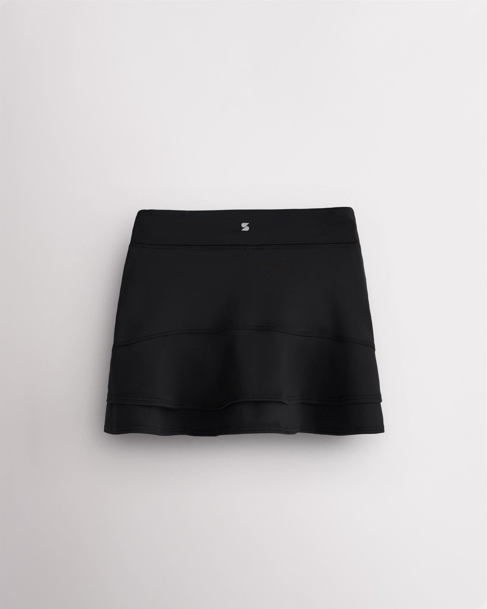 Make A Racket Girls Ruffle Tennis Skirt in Black