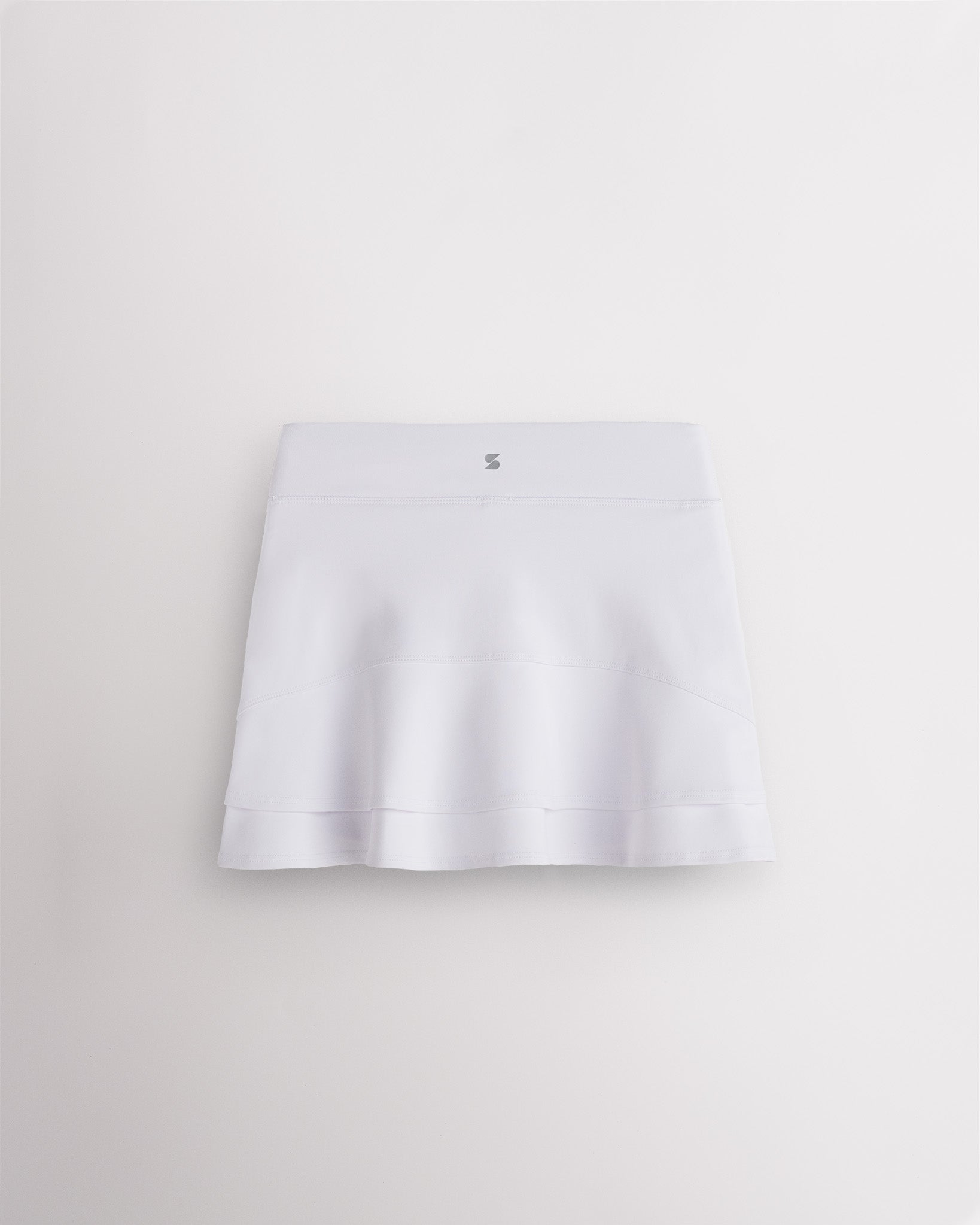 Make A Racket Girls Ruffle Tennis Skirt in White