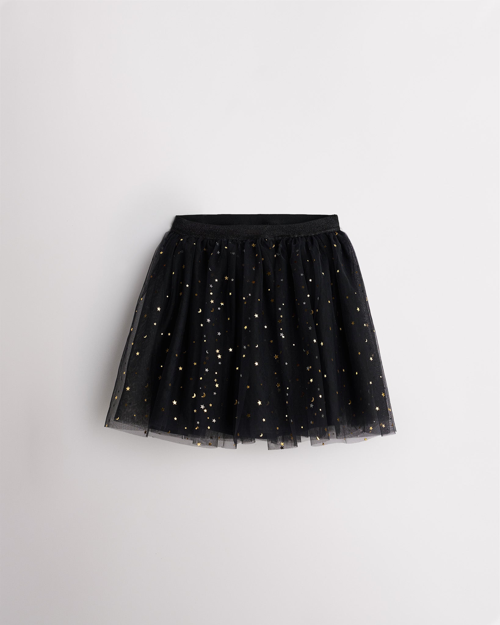 Confetti Pop Girls Mesh Tutu Skirt in Black