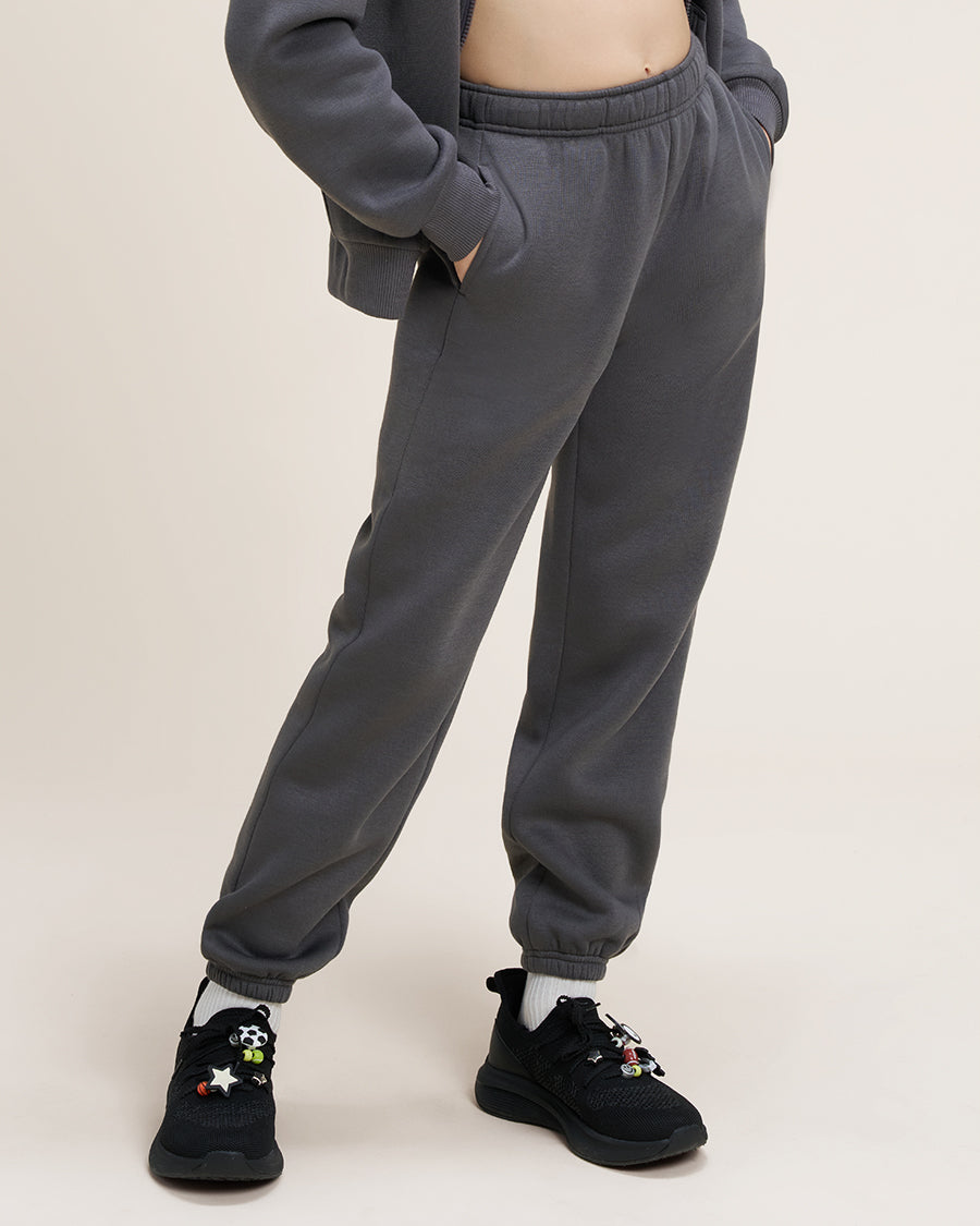Zip It Kids’ Joggers in Charcoal