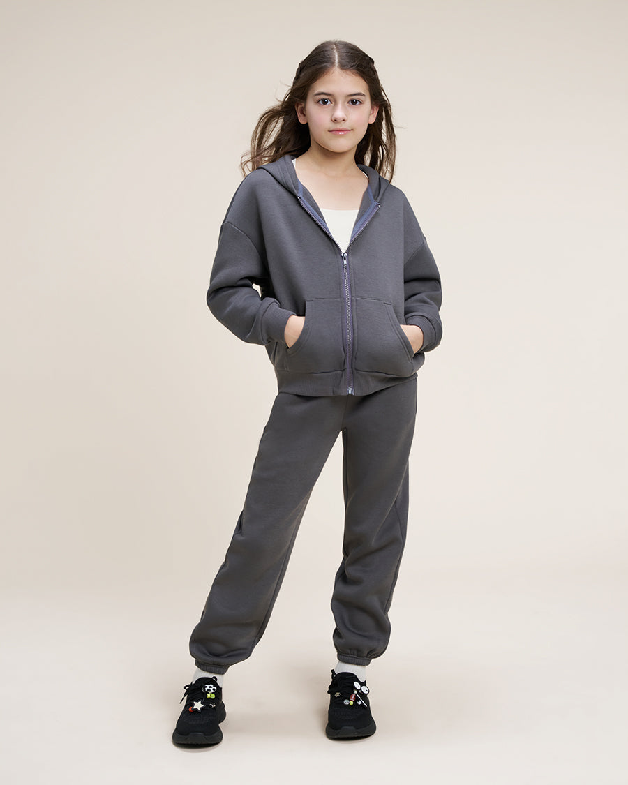 Zip It Kids’ Joggers in Charcoal