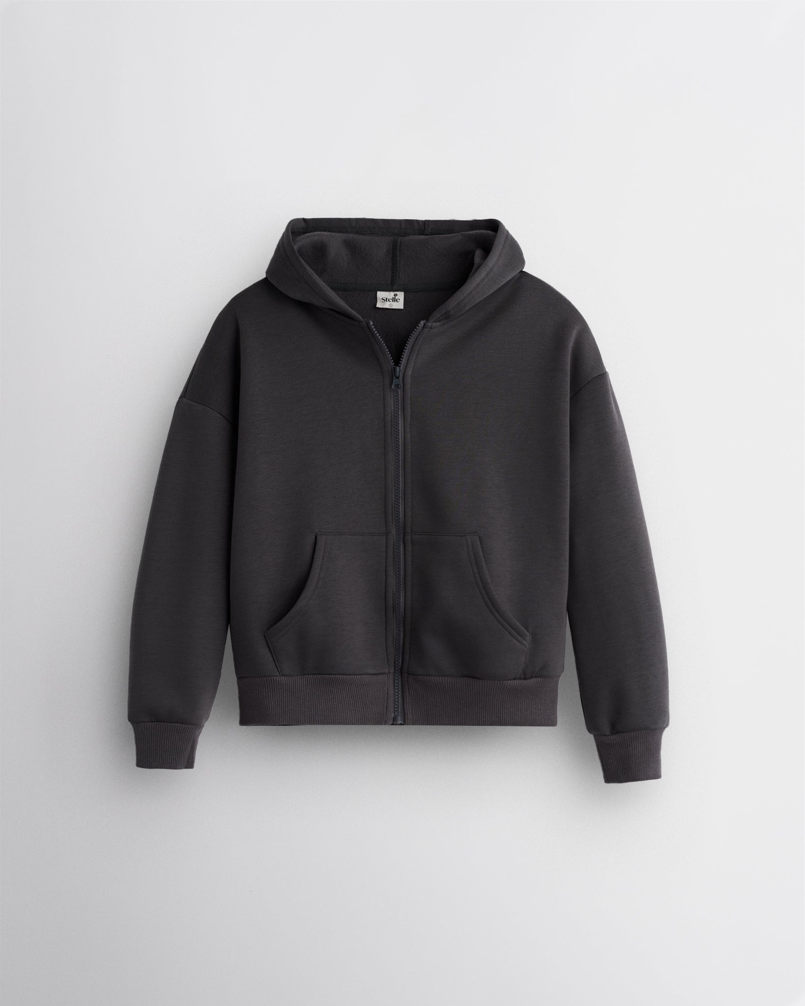 Zip It Kids’ Hoodie in Charcoal