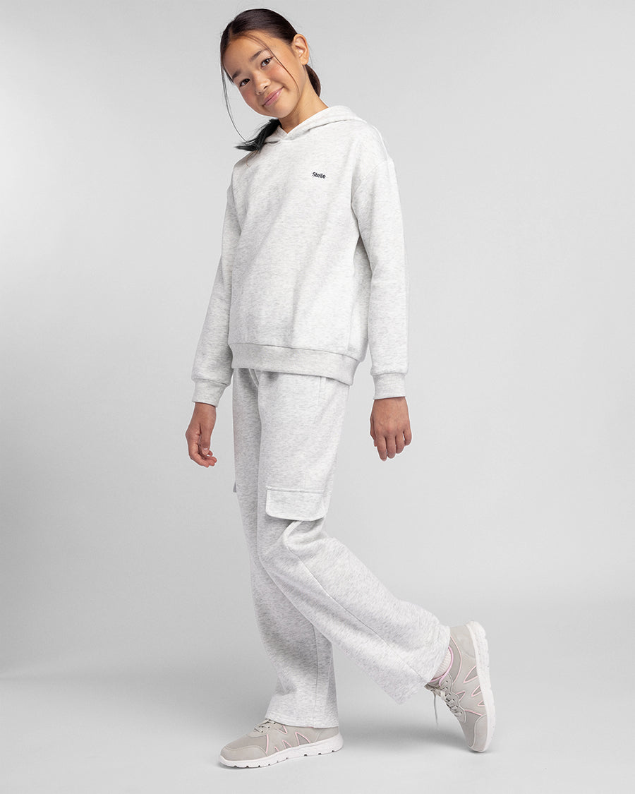 Fleece Out Kids Sweatpants in Light Heather Grey