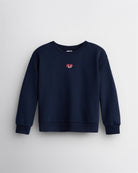 No Sweat Kids Crewneck in Dark Navy
