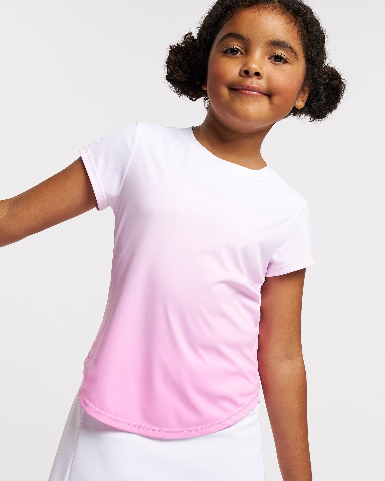 Fade In Kids Athletic T-Shirt in Rose Petal