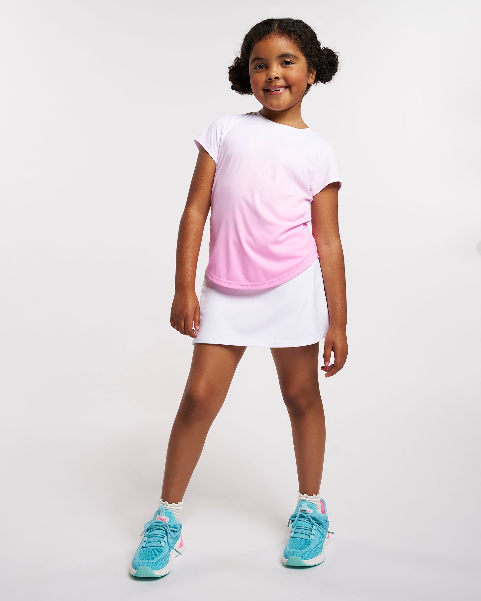 Fade In Kids Athletic T-Shirt in Rose Petal