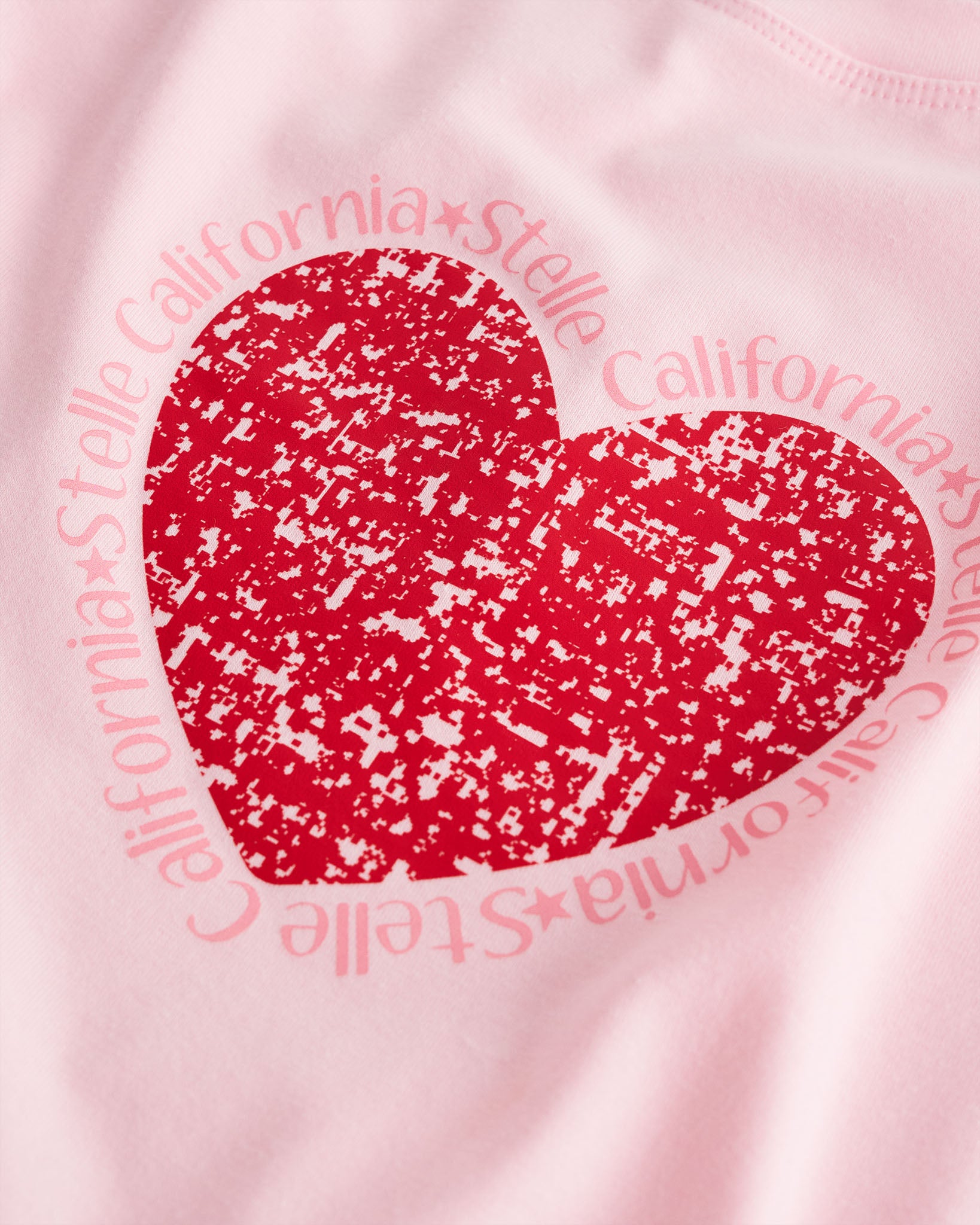 Cali Heart on Pink Kids Classic Graphic T-Shirt