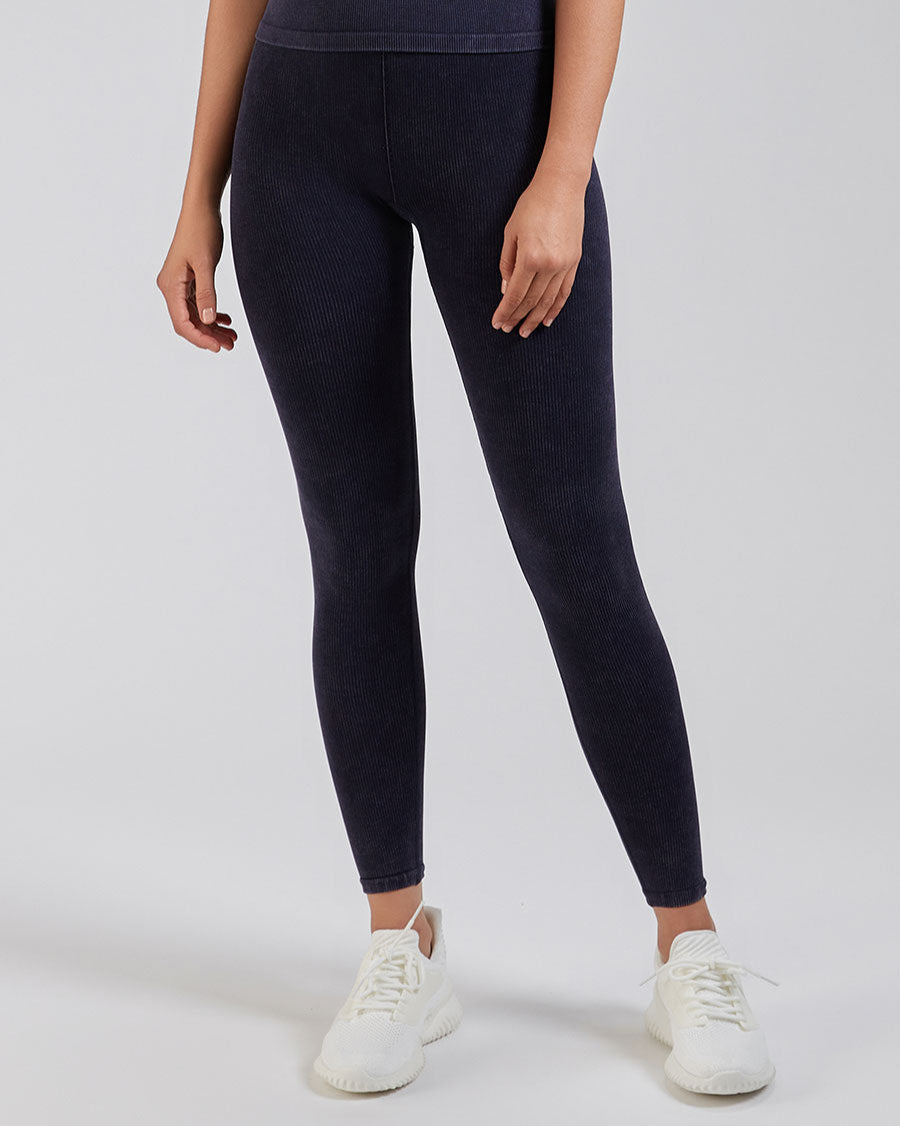 Seamless Wash Denim Navy Leggings