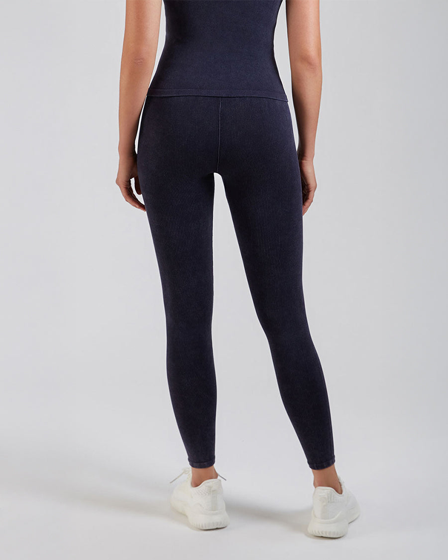 Seamless Wash Denim Navy Leggings