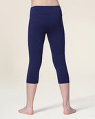 Navy Girls Capri Yoga Leggings