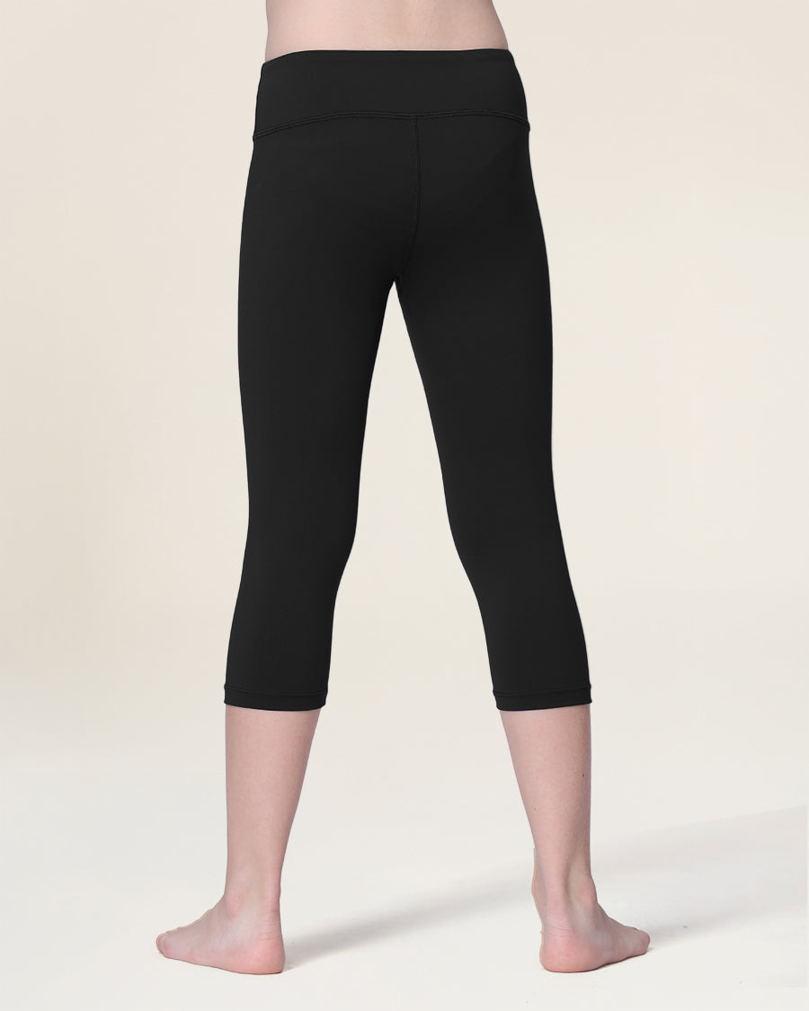 Black Girls Capri Yoga Leggings