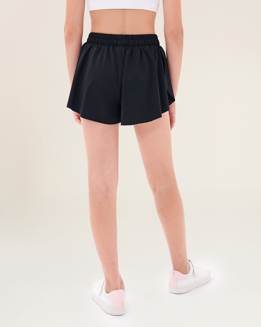 Black Girls Flowy Shorts