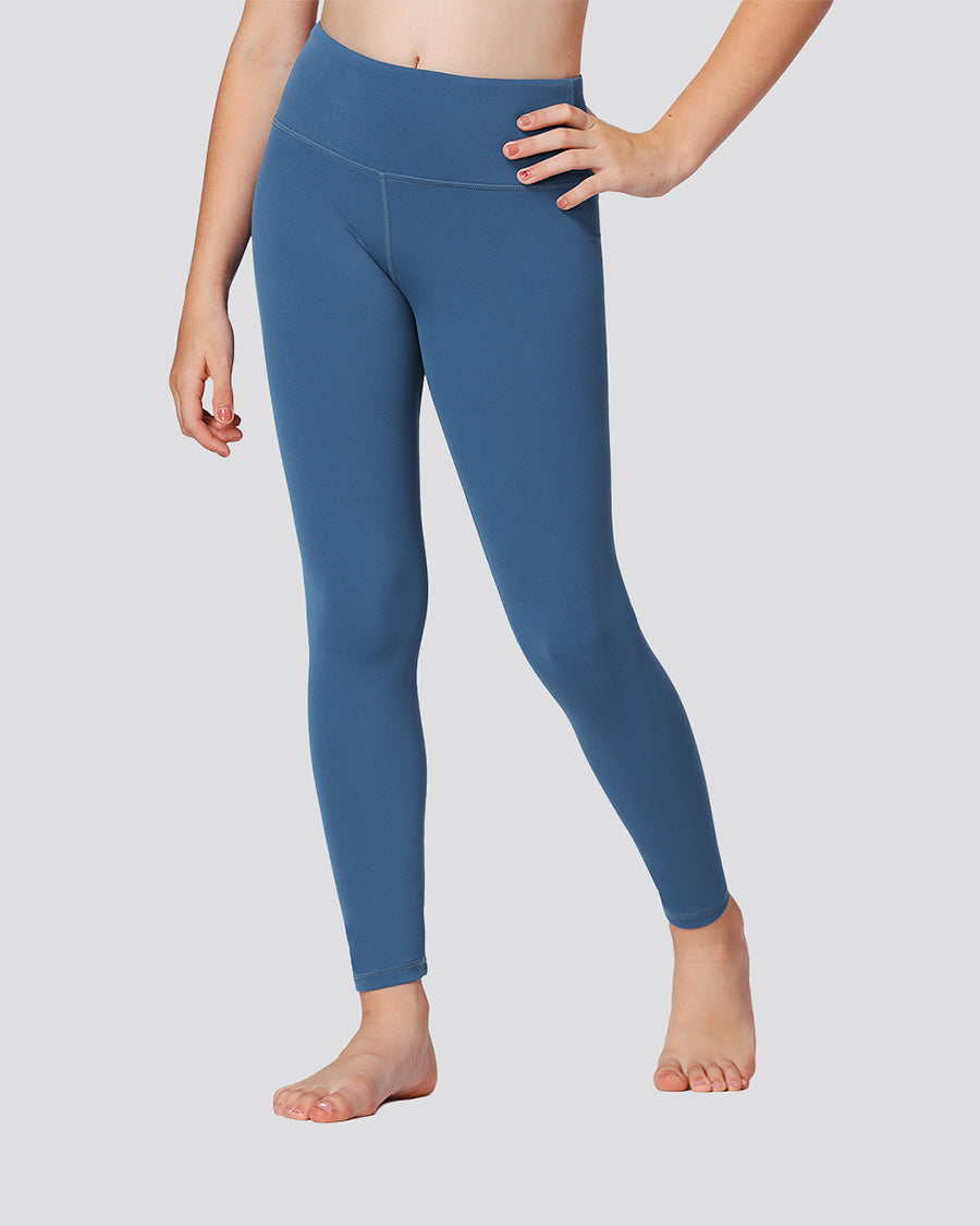 Atlantic Blue Girls Soft Yoga Leggings