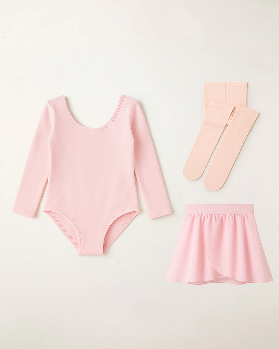 Ballet Pink Girls Ballet Leotard Starter Kit