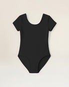 Black Girls Short-Sleeve Leotard