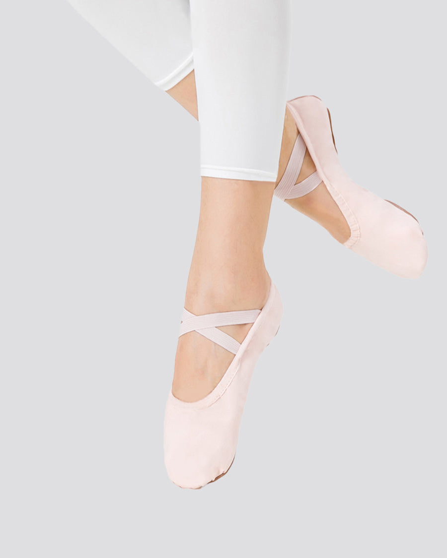 Pink Kids Classic Canvas Ballet Shoes (no drawstring)