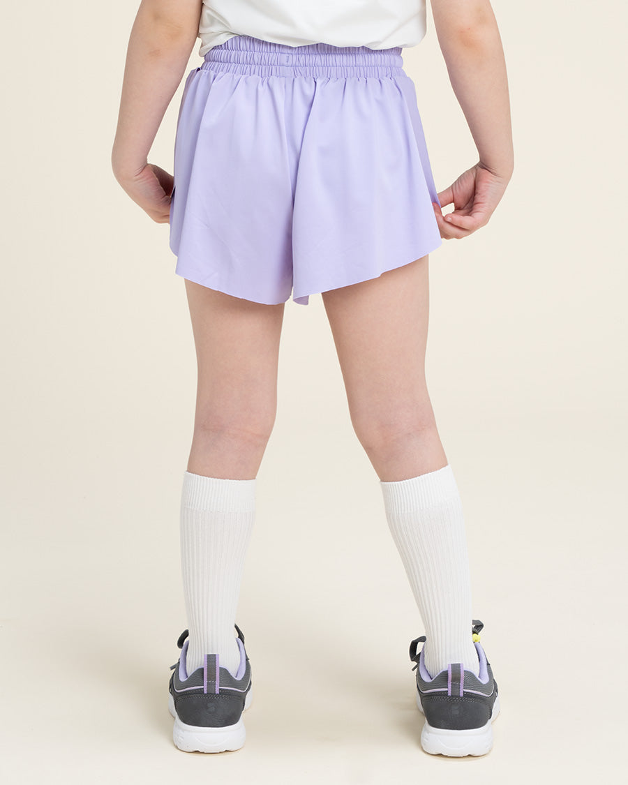 Lavender Girls Flowy Shorts