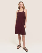 Heather Burgundy Cloud Essential Spaghetti Strap Slip Dress