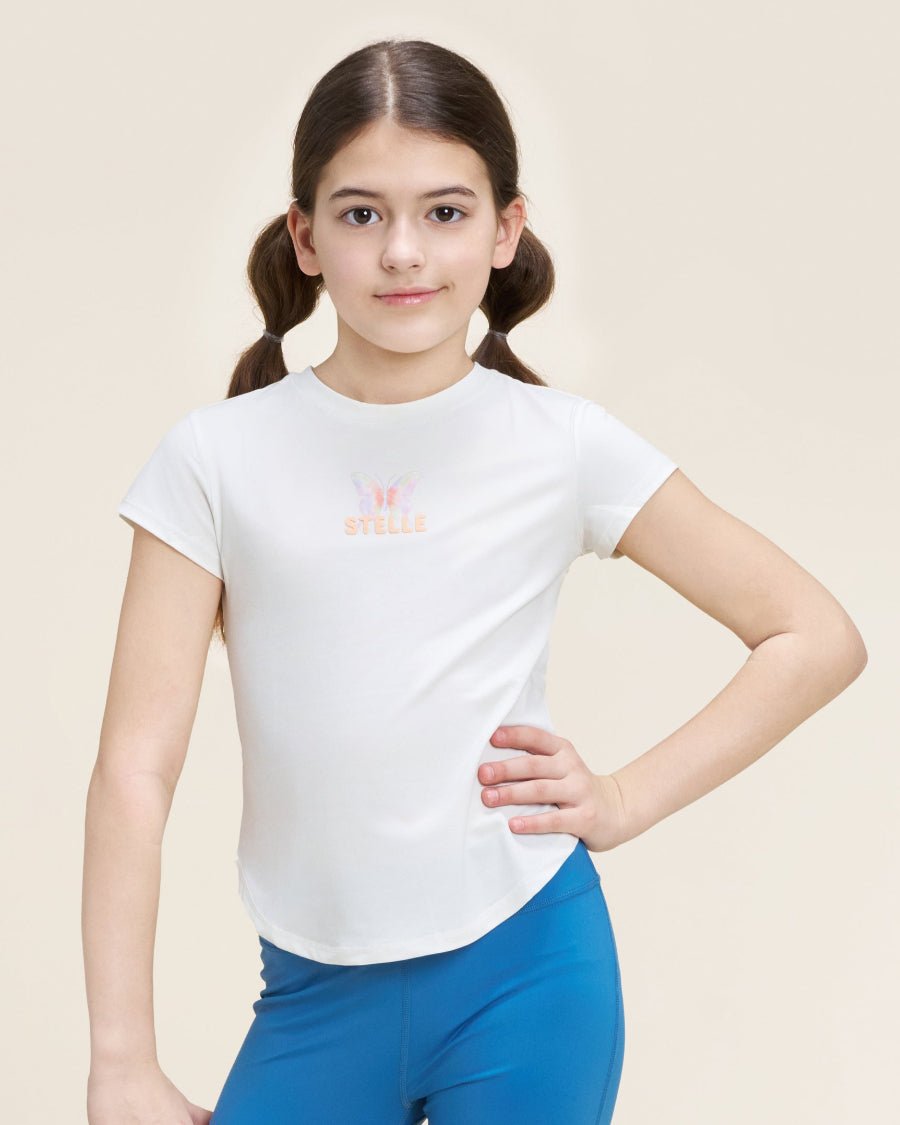 White Kids Quick-Dry T-Shirt