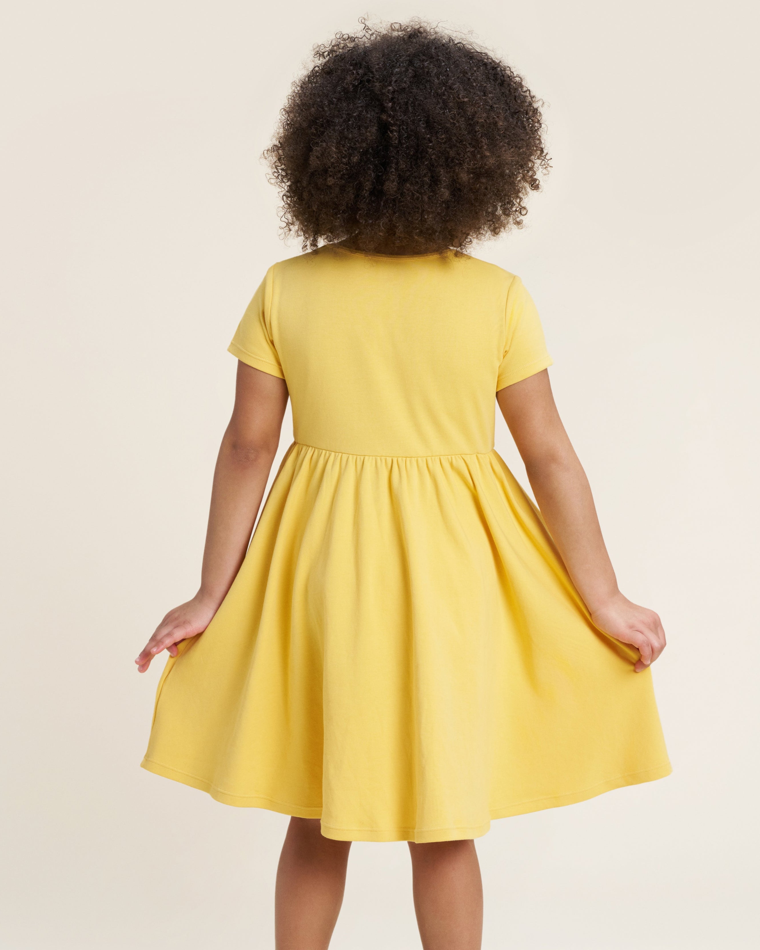 Sun Ray Girls Short Sleeve A-Line Twirl Dress