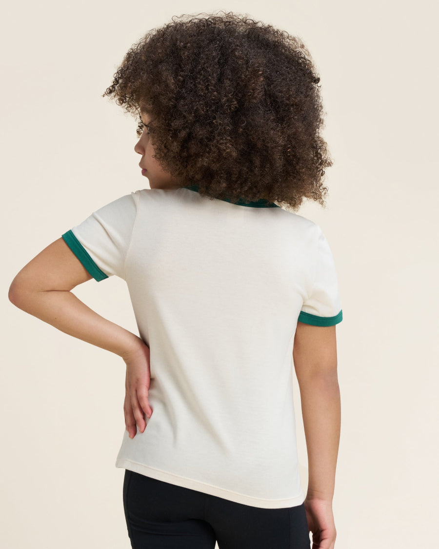 Vanilla Kids Cherry Print Ringer Tee