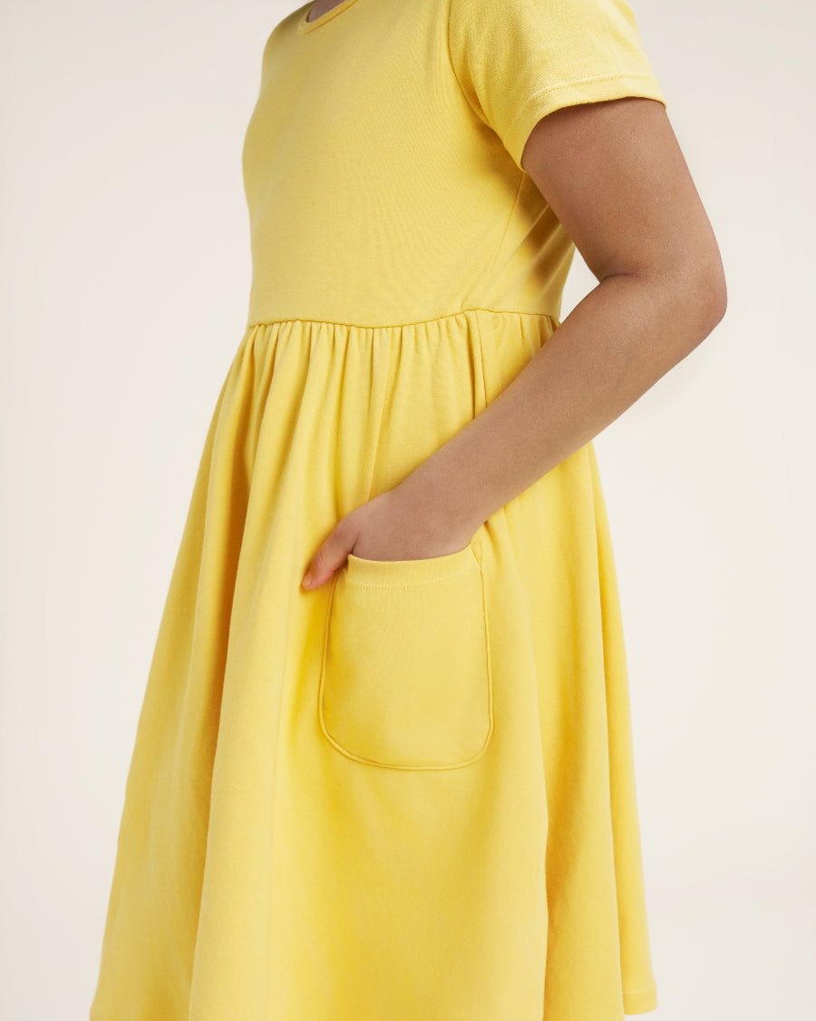 Sun Ray Girls Short Sleeve A-Line Twirl Dress