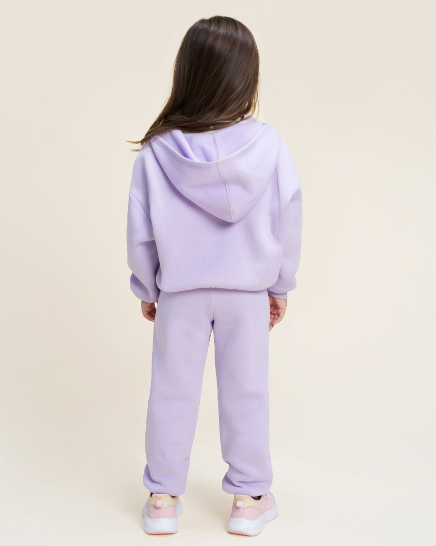 Zip It Kids Matching Sweat Set in Lavender