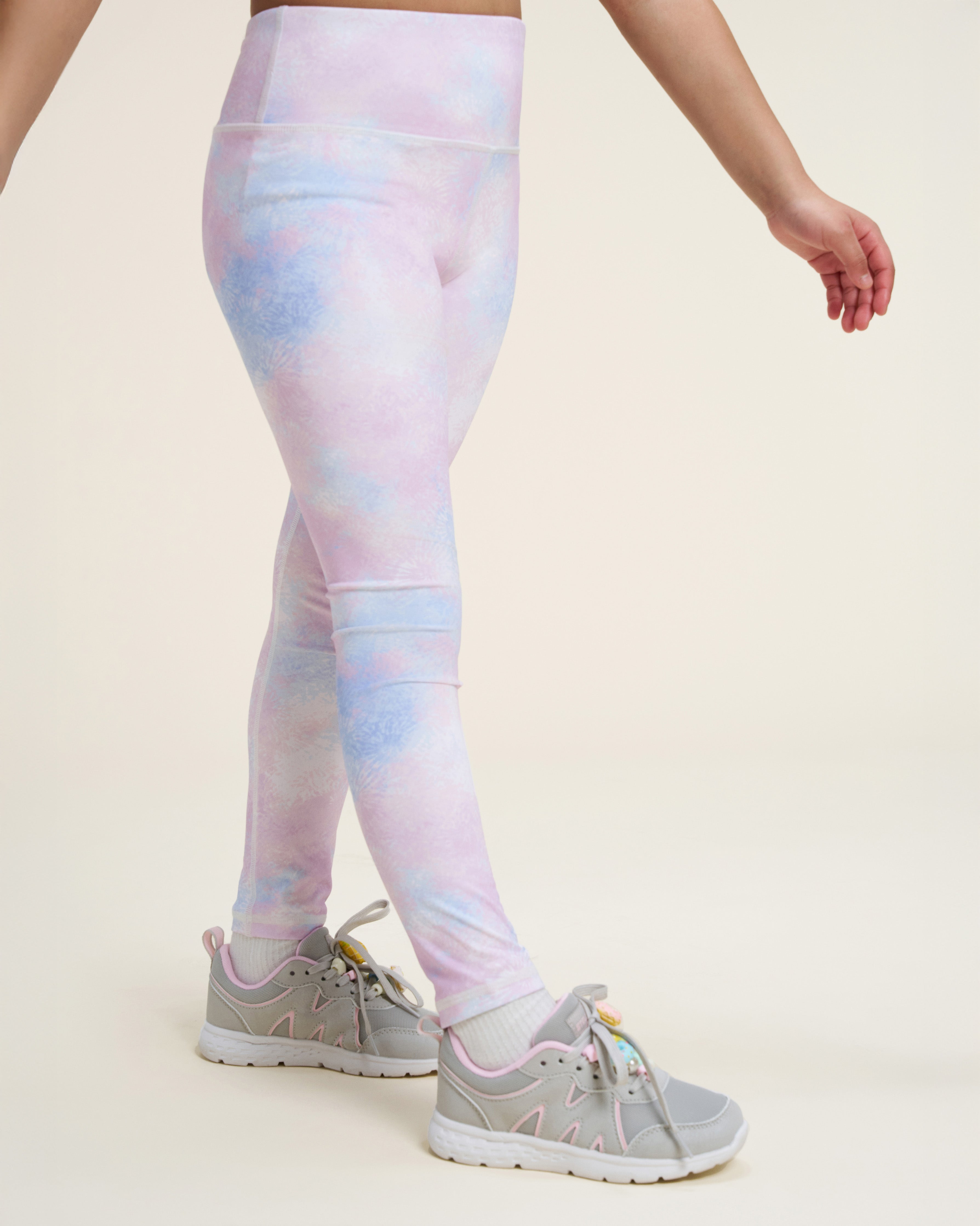 Tie Dye Mashmellow Girls Athletic Leggings