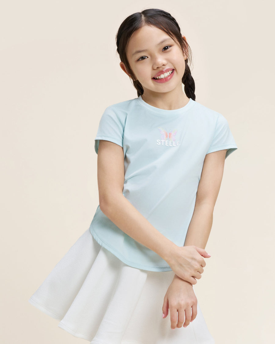 Mint Green Kids Quick-Dry T-Shirt
