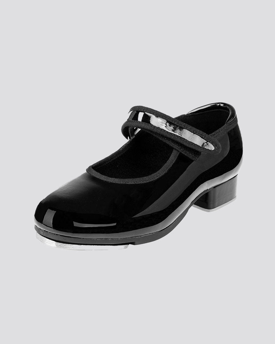 Black Kids Tap Dance Shoes