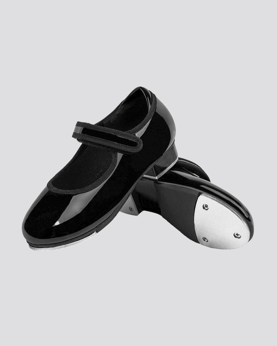Black Kids Tap Dance Shoes