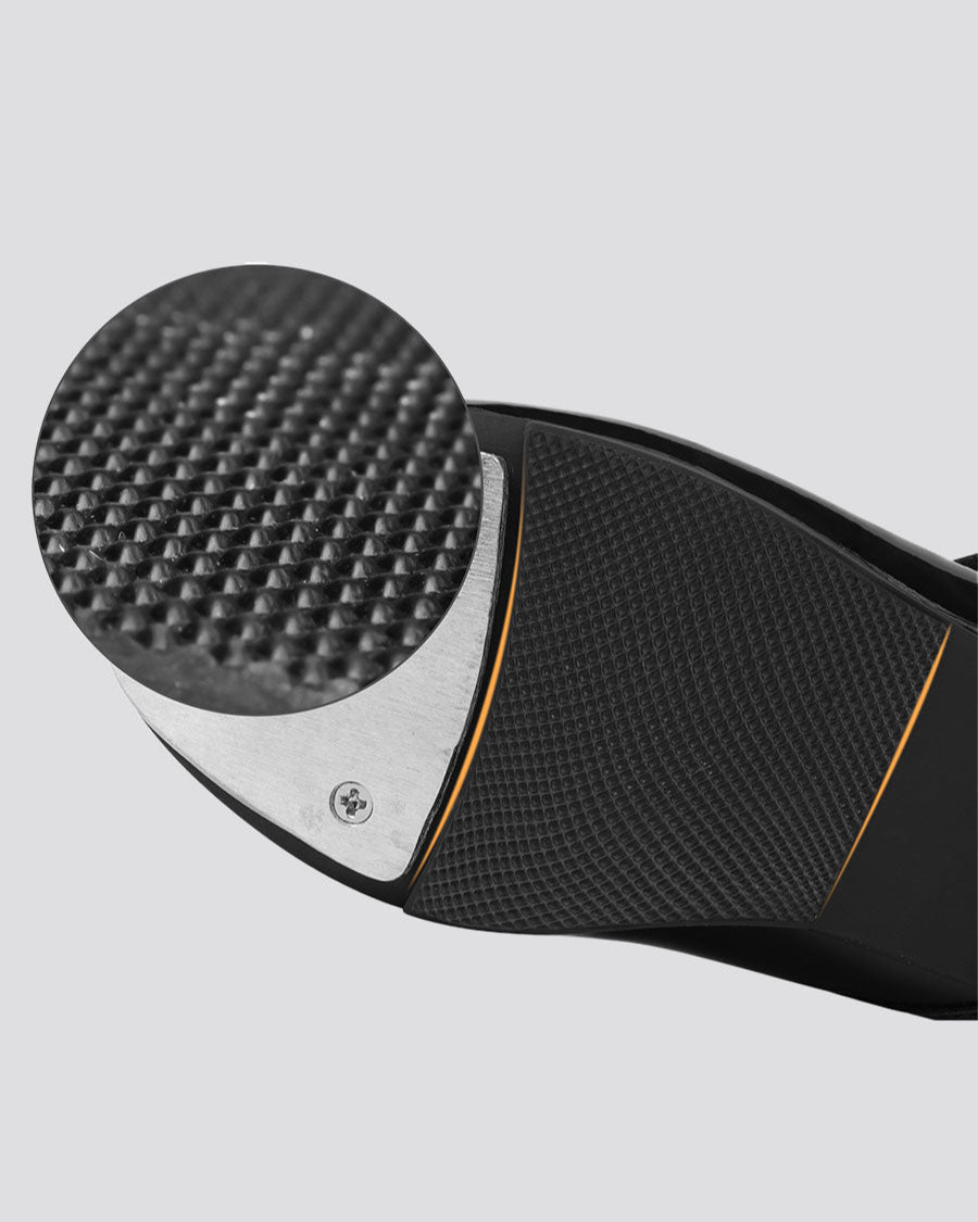 Black Kids Tap Dance Shoes