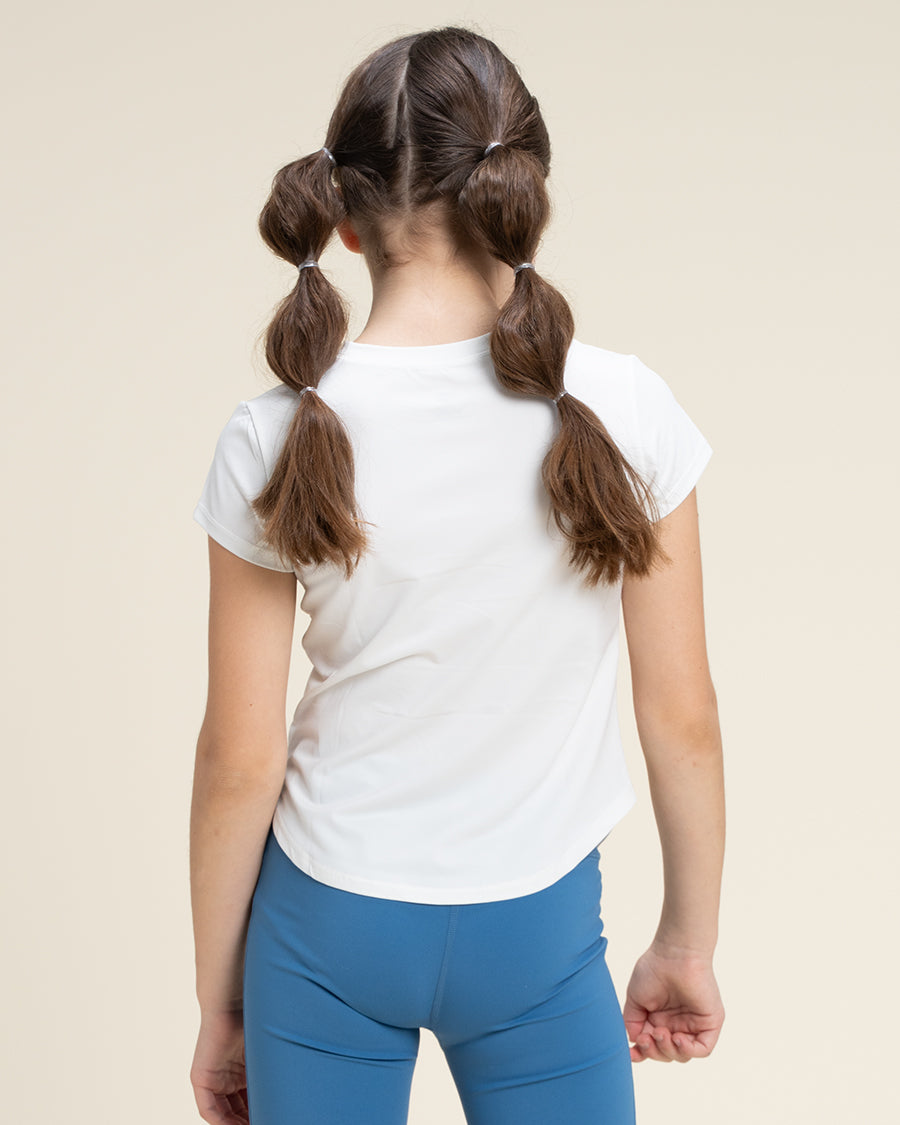 White Kids Quick-Dry T-Shirt