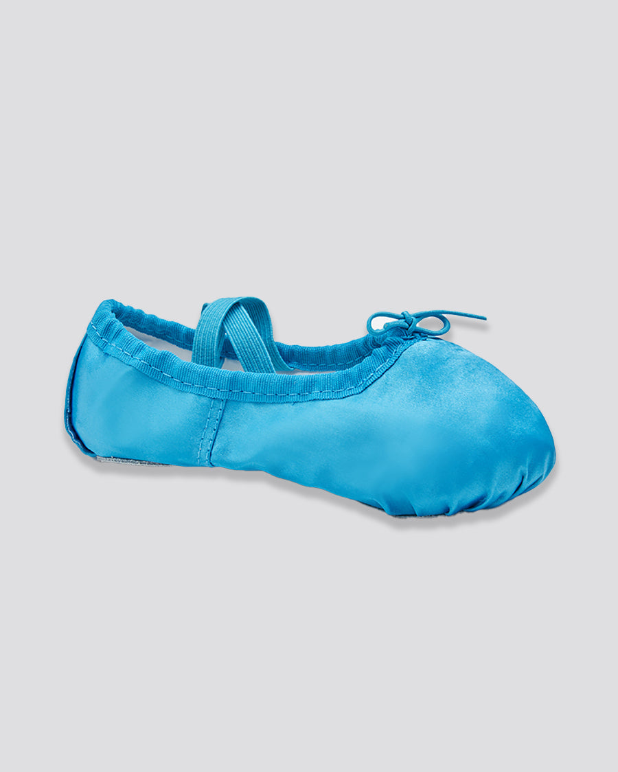 Blue Kids Blue Ballet Shoes - Satin