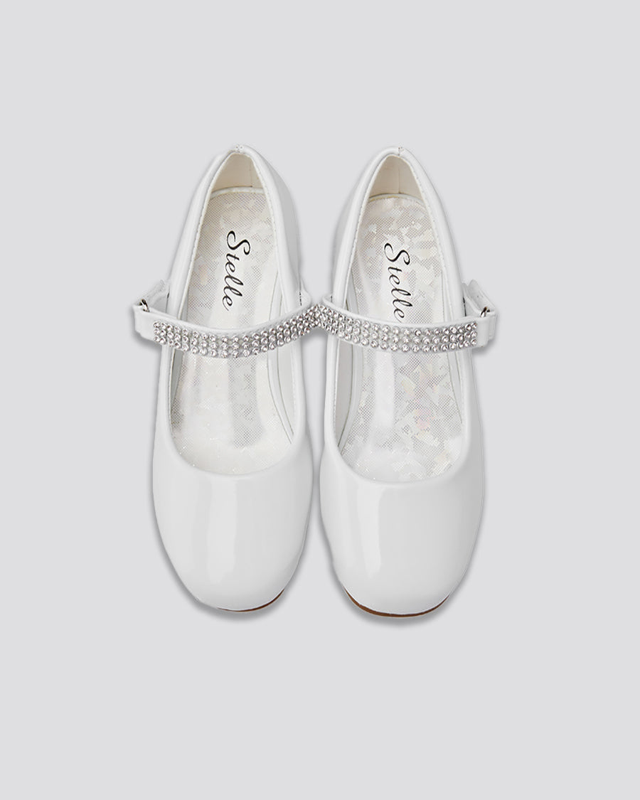 White Girls Mary Jane Dress Shoes