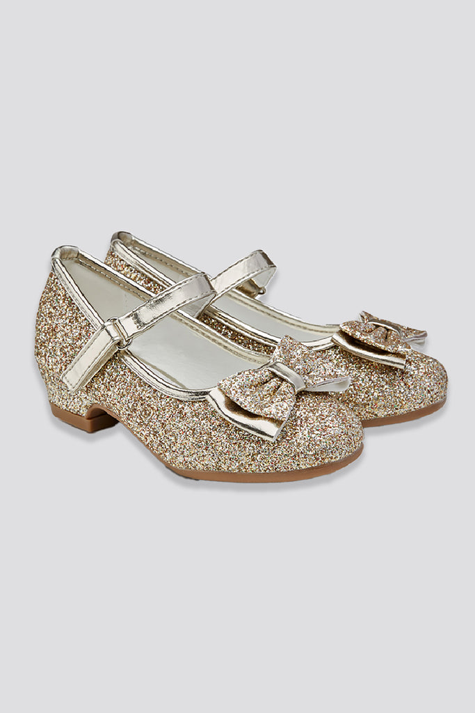 sparkly mary janes gold