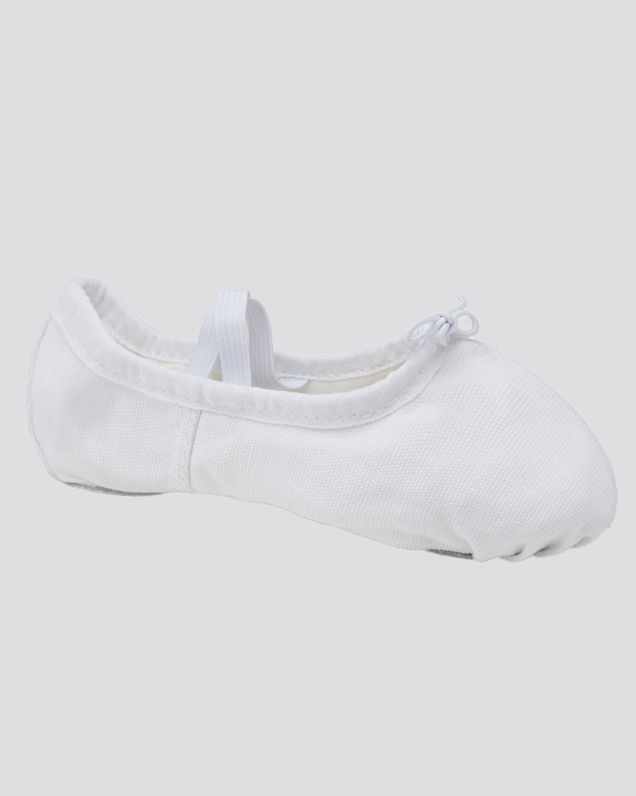 White Kids Classic Canvas Ballet Shoes