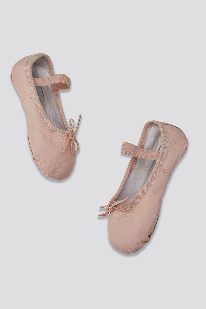 toddler girl ballet shoes pink side view