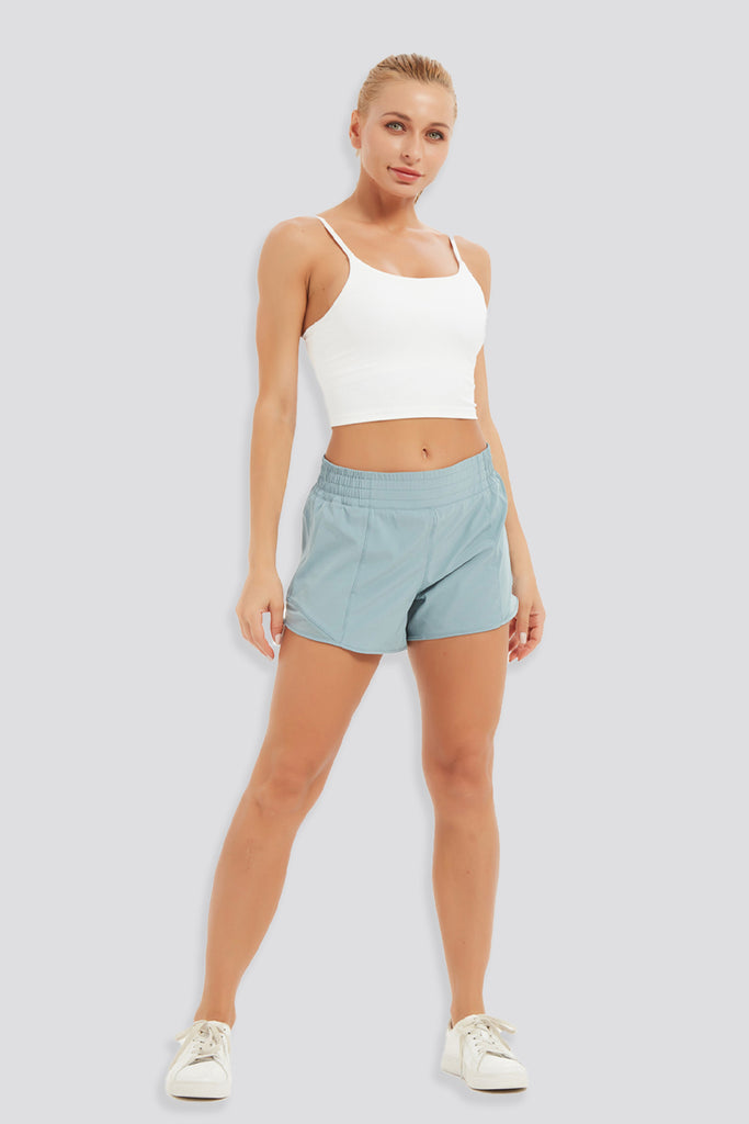 running shorts with pockets blue