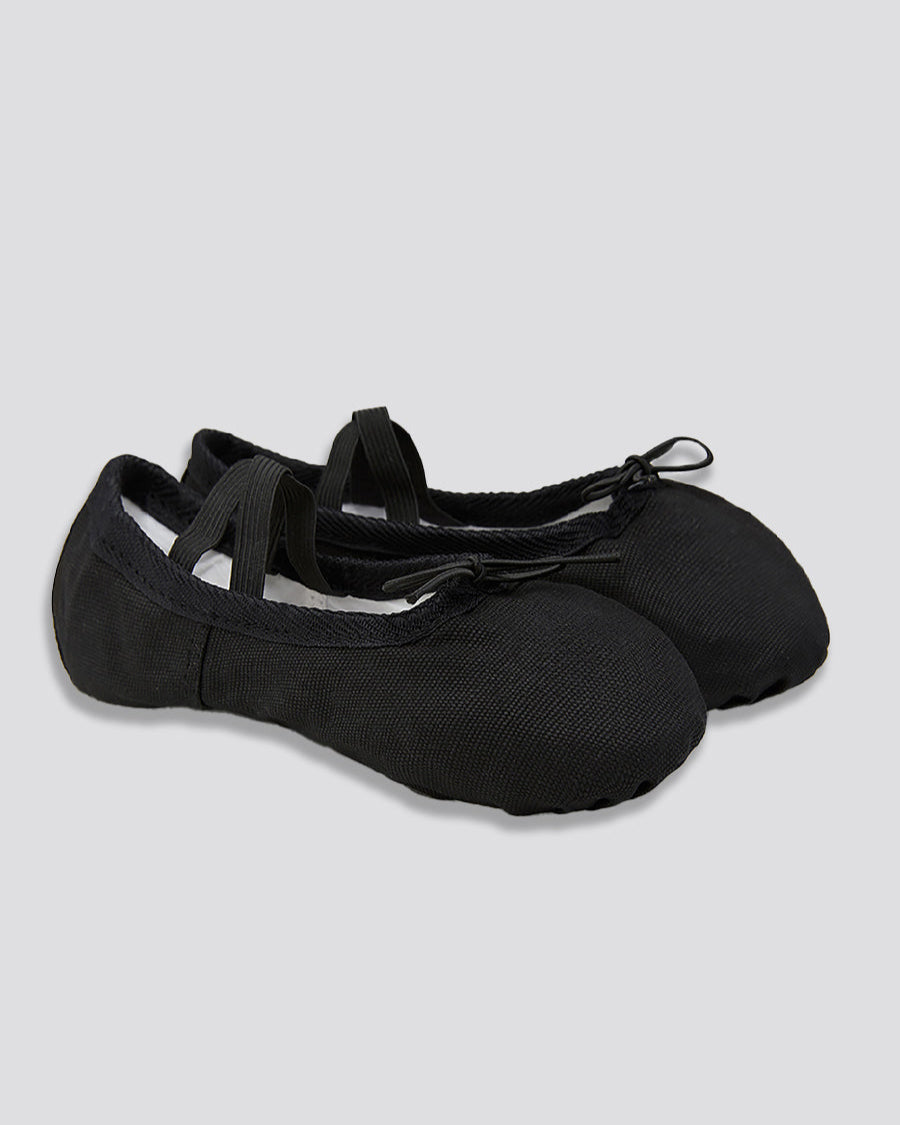 Black Women Classic Canvas Ballet Shoes