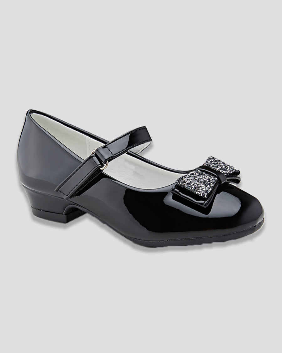 Black Girls Mary Jane Shoes Bow-Knot School Flat