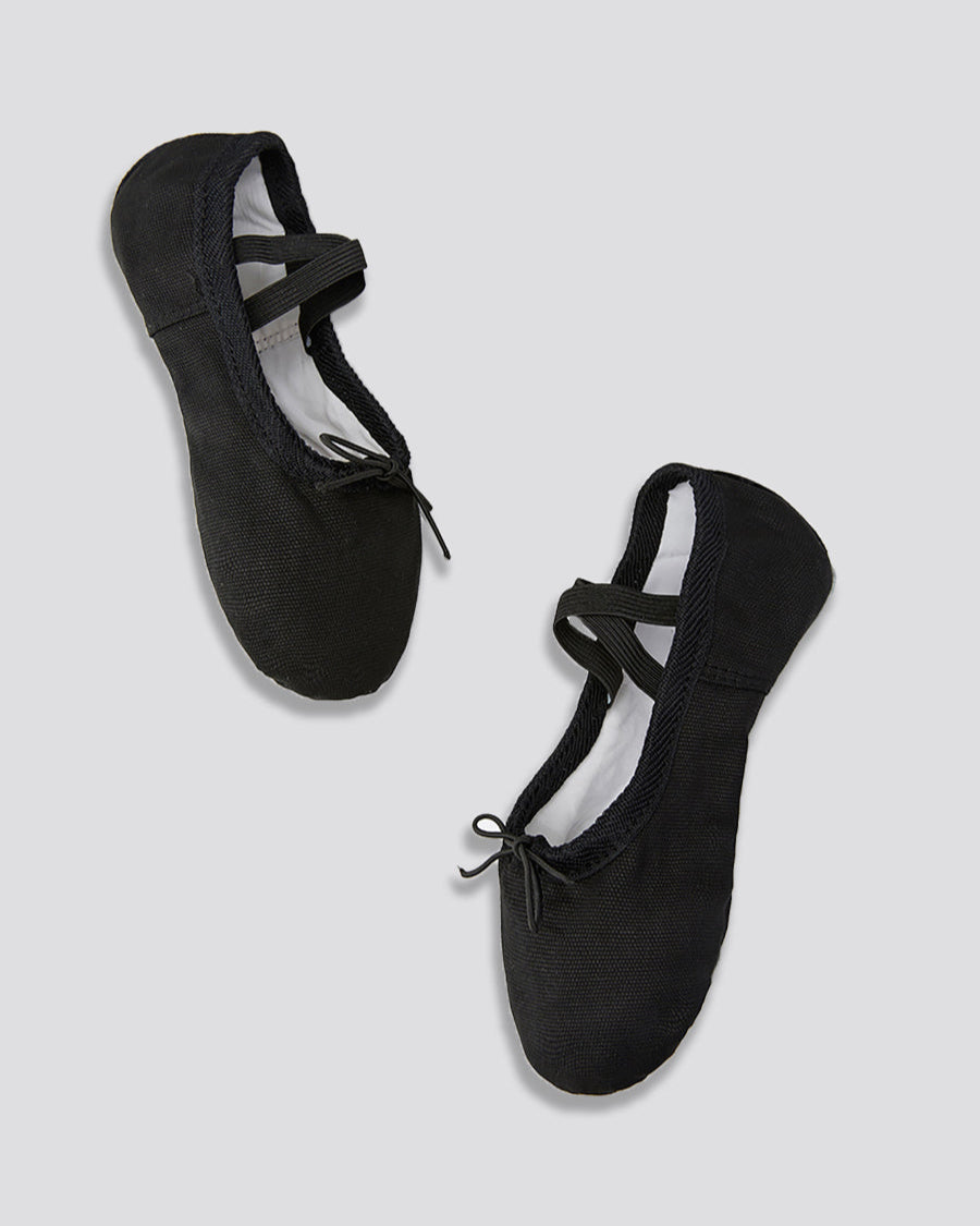 Black Women Classic Canvas Ballet Shoes