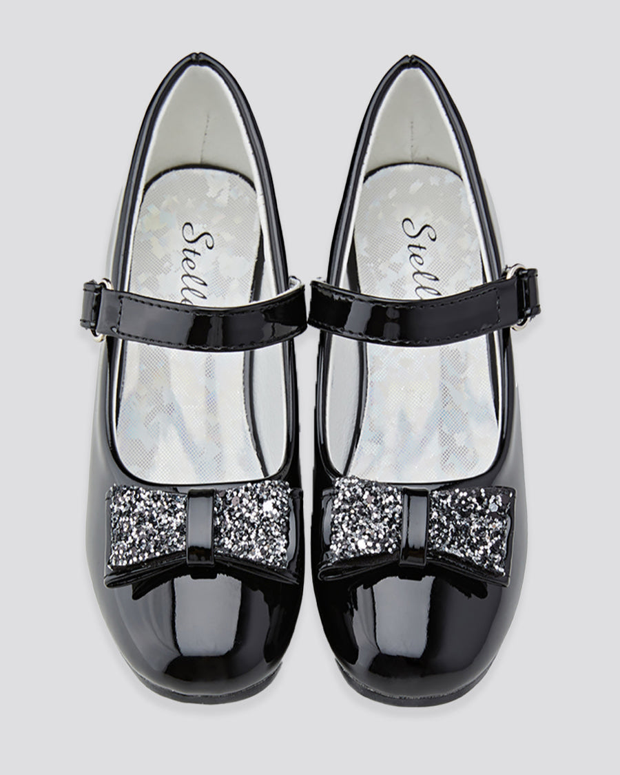 Black Girls Mary Jane Shoes Bow-Knot School Flat