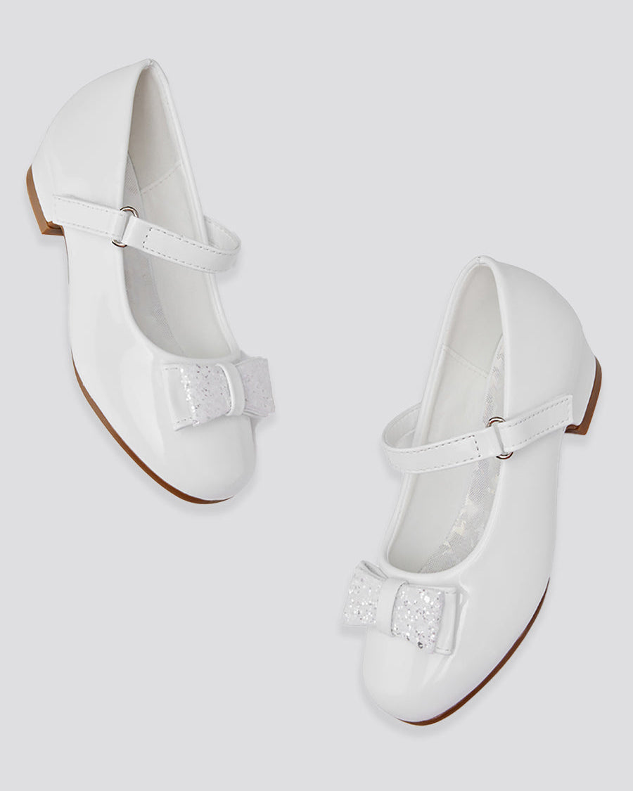 White Girls Mary Jane Shoes Bow-Knot School Flat