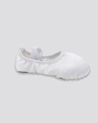 White Kids Satin Ballet Shoes