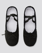 Black Kids Classic Canvas Ballet Shoes