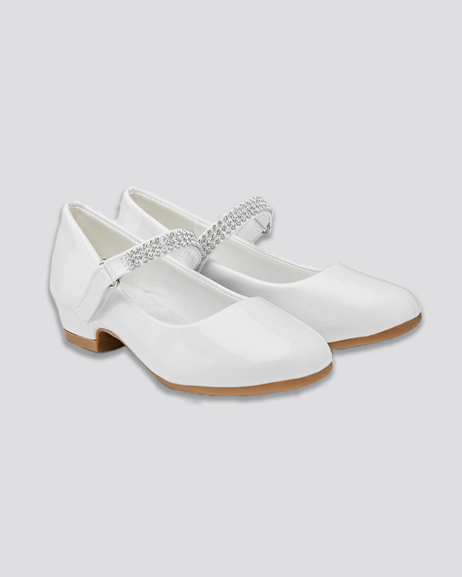 White Girls Mary Jane Dress Shoes
