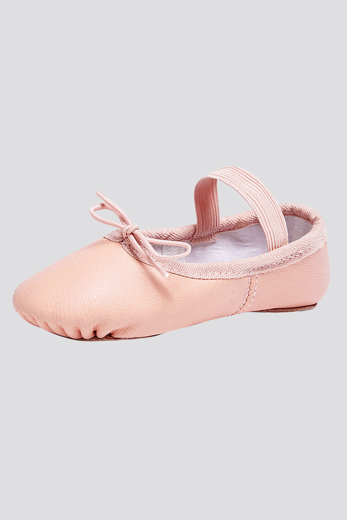 Leather Ballet Shoes ballet pink side