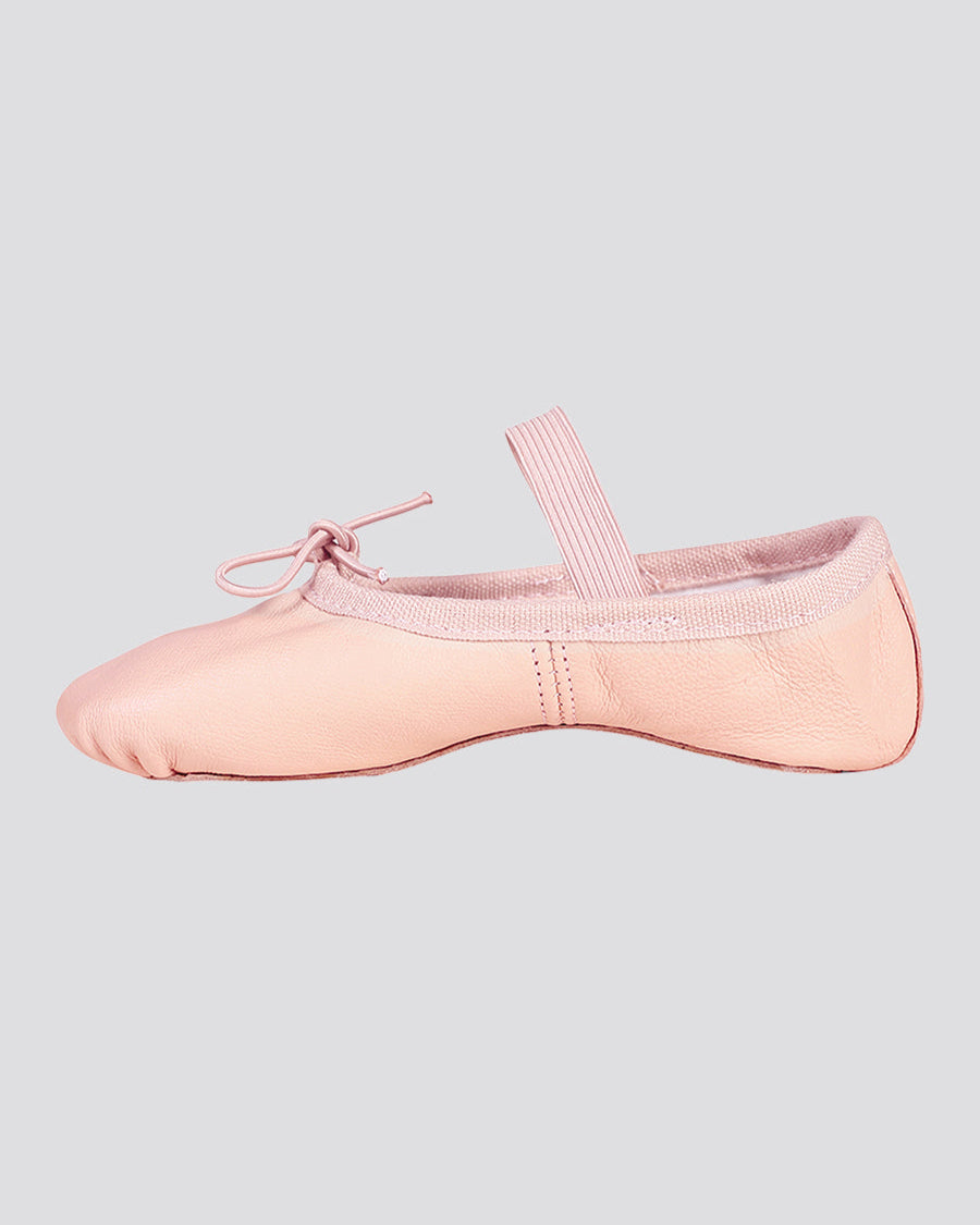 Ballet Pink Kids Premium Leather Ballet Shoes (Full Sole)