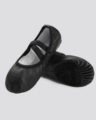 Black Kids Premium Leather Ballet Shoes (Split Sole)